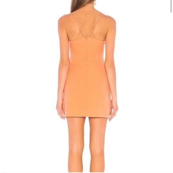 Lovers + Friends Niko Apricot Mini Dress M | Revolve Bodycon Slip Dress NWT - Picture 7 of 10